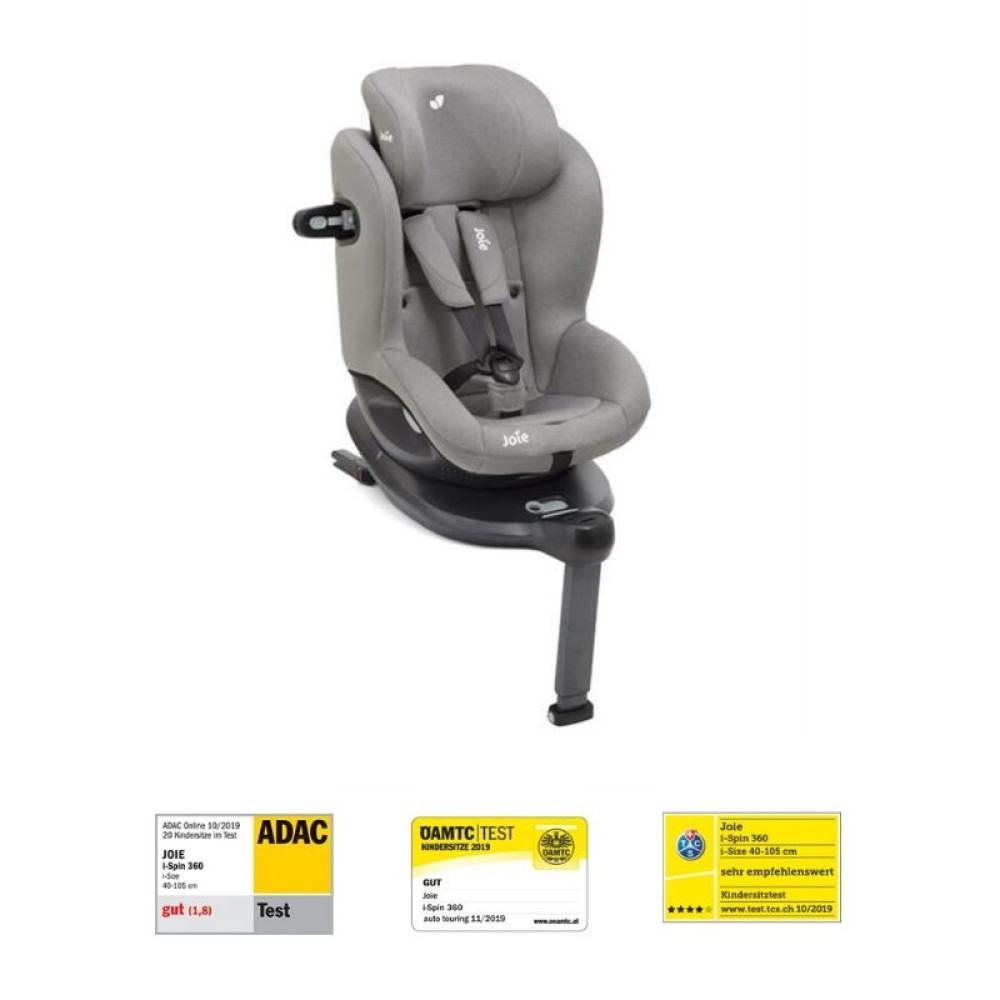 Joie Scaun Auto I Spin 360 Gray Flannel Nastere 105 Cm Petit